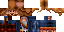 Minecraft skin texture, 64x32 legacy pixels