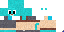 Minecraft skin texture, 64x32 legacy pixels