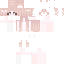 Red pink Minecraft skin texture, 64x64 pixels