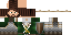 Minecraft skin texture, 64x32 legacy pixels