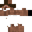 Brown Minecraft skin texture, 64x64 pixels