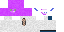 Minecraft skin texture, 64x32 legacy pixels