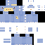 Blue Minecraft skin texture, 64x64 pixels