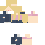 Yellow Minecraft skin texture, 64x64 pixels