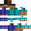 Minecraft skin texture, 64x64 pixels