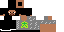Minecraft skin texture, 64x32 legacy pixels