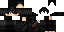 Minecraft skin texture, 64x32 legacy pixels