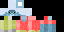 Minecraft skin texture, 64x32 legacy pixels