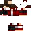 Red Minecraft skin texture, 64x64 pixels