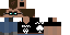 Minecraft skin texture, 64x32 legacy pixels