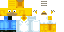 Minecraft skin texture, 64x32 legacy pixels