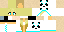 Minecraft skin texture, 64x32 legacy pixels