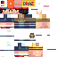 Minecraft skin texture, 64x64 pixels