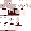 Red Minecraft skin texture, 64x64 pixels