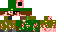 Minecraft skin texture, 64x32 legacy pixels