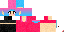 Minecraft skin texture, 64x32 legacy pixels