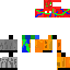 Minecraft skin texture, 64x64 pixels