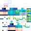 Minecraft skin texture, 64x64 pixels