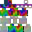 Minecraft skin texture, 64x64 pixels