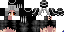 Minecraft skin texture, 64x32 legacy pixels