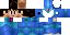 Minecraft skin texture, 64x32 legacy pixels