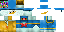 Minecraft skin texture, 64x32 legacy pixels