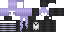 Minecraft skin texture, 64x32 legacy pixels