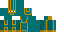 Minecraft skin texture, 64x32 legacy pixels