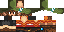 Minecraft skin texture, 64x32 legacy pixels
