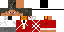 Minecraft skin texture, 64x32 legacy pixels