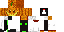 Minecraft skin texture, 64x32 legacy pixels