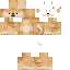 Orange Minecraft skin texture, 64x64 pixels