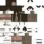 Brown Minecraft skin texture, 64x64 pixels