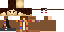 Minecraft skin texture, 64x32 legacy pixels