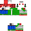 Minecraft skin texture, 64x64 pixels