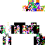 Minecraft skin texture, 64x64 pixels
