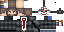 Minecraft skin texture, 64x32 legacy pixels