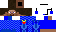 Minecraft skin texture, 64x32 legacy pixels