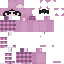 Pink Minecraft skin texture, 64x64 pixels
