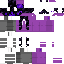 Purple Minecraft skin texture, 64x64 pixels