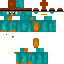 Minecraft skin texture, 64x64 pixels