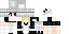 Minecraft skin texture, 64x32 legacy pixels