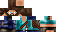 Minecraft skin texture, 64x32 legacy pixels