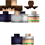 Minecraft skin texture, 64x64 pixels