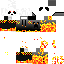 Minecraft skin texture, 64x64 pixels