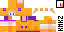 Minecraft skin texture, 64x32 legacy pixels
