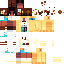 Minecraft skin texture, 64x64 pixels