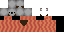 Minecraft skin texture, 64x32 legacy pixels