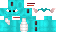Minecraft skin texture, 64x32 legacy pixels