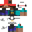 Minecraft skin texture, 64x64 pixels